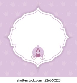 Princess Crown  Background Vector Illustration.