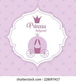 Princess Crown  Background Vector Illustration.