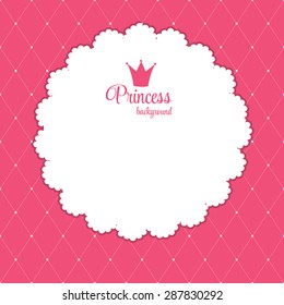 Princess Crown  Background Vector Illustration. EPS10
