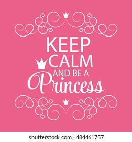 Princess Crown  Background Vector Illustration. EPS10