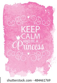 Princess Crown  Background Vector Illustration. EPS10