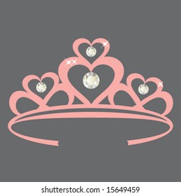 PRINCESS CROWN. Costume accessory. Vector illustration file.