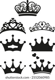 Princess Crown digital designs for printing or cutting