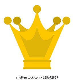 Princess crown icon flat isolated on white background vector illustration