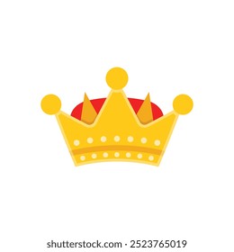 Princess crown icon in flat style. Queen diadem vector illustration on isolated background. Luxury tiara sign business concept.