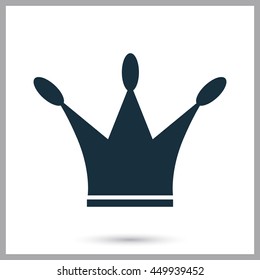 Princess crown icon on the background