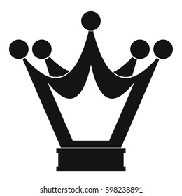 Princess crown icon. Simple illustration of princess crown vector icon for web