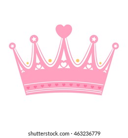 Princess crown isolated on white background