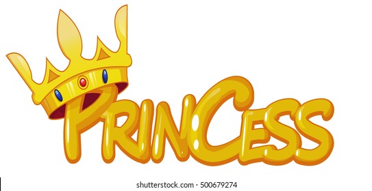 Princess crown label print for shirts