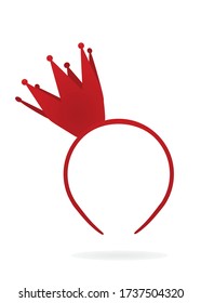 Princess crown mask. vector illustration