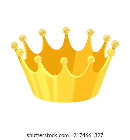 Princess crown vector illustration. Accessory for royals, king, queen, prince or princess isolated on white background. Fantasy, monarchy, jewelry