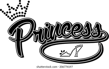 Princess ,  design with the word princess