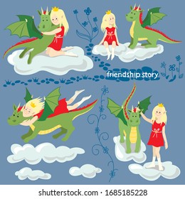 Princess and Dragon Friendship Story