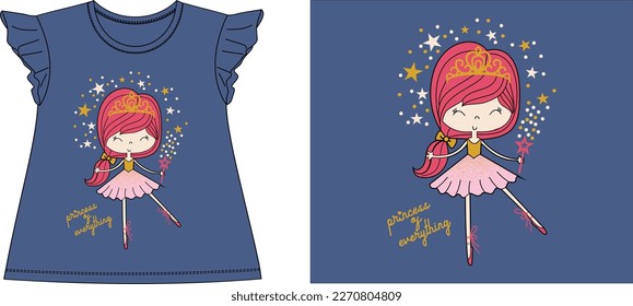 princess of everything graphic design vector illustration