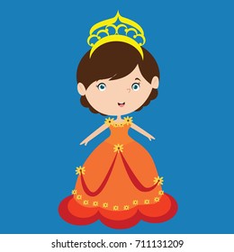 Princess girl illustration 