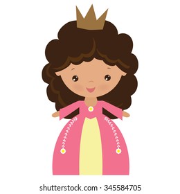 Princess girl vector illustration