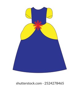 princess gown design vector illustration