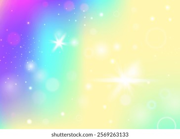 Princess Gradient. Pink Unicorn Background. Kawaii Pattern. Iridescent Pastel Mesh. Purple Colorful Invitation. Blue Abstract Hologram. Rainbow Backdrop. Party Princess Gradient.