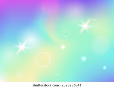 Princess Gradient. Purple Unicorn Pattern. Magic Invitation. Iridescent Cosmic Mesh. Pink Colorful Hologram. Lilac Girlish Background. Fairy Glitter. Candy Princess Gradient.