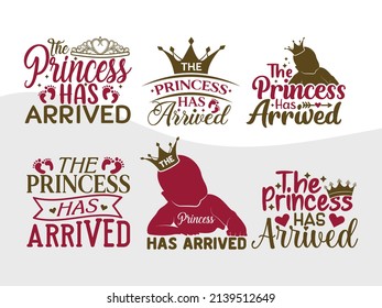 The Princess Has Arrived Printable Vector Illustration