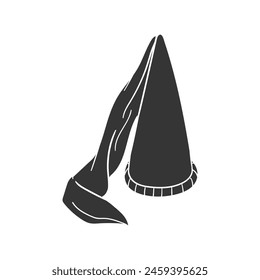 Princess Hat Icon Silhouette Illustration. Fantasy Vector Graphic Pictogram Symbol Clip Art. Doodle Sketch Black Sign.