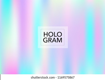 Princess Hologram Neon Vector Background  Luxury Trendy Dreamy Pearlescent Color Overlay  Cool Funky Holographic Princess  Fairytale  Cute Girlie Texture  Unicorn Fairy Tale Cute Hologram Gradient