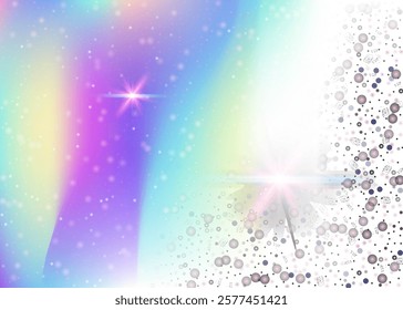 Princess Hologram. Pink Fairy Background. Girl Gradient. Fairytale Pastel Mesh. Purple Blurred Invitation. Blue Abstract Pattern. Kawaii Glitter. Neon Princess Hologram.