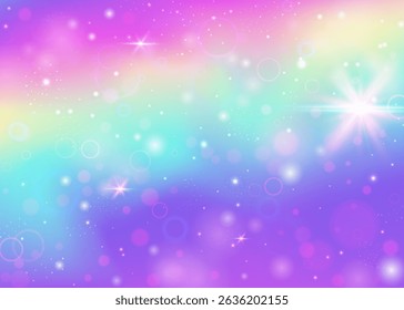 Princess Hologram. Purple Fairy Invitation. Kawaii Pattern. Holographic Mystical Mesh. Pink Girlish Gradient. Lilac Magical Background. Rainbow Texture. Cute Princess Hologram.