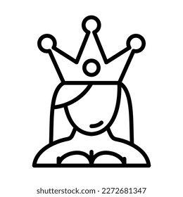 Princess Icon Design For Personal And Commercial use