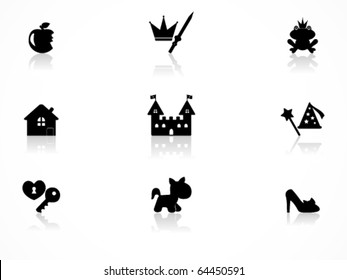 Princess icons set