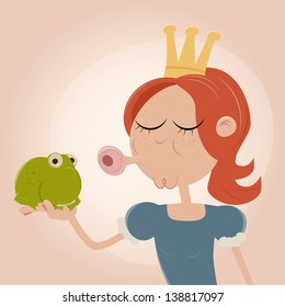 Princess Kissing A Frog