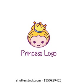 Princess Logo  Icon Design Template Vector