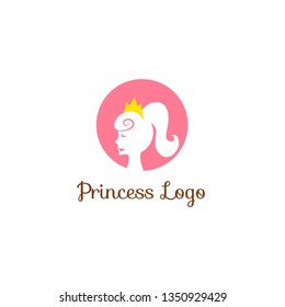 Princess Logo  Icon Design Template Vector