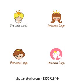 Princess Logo Icon Design Template Vector Stock Vector (Royalty Free ...