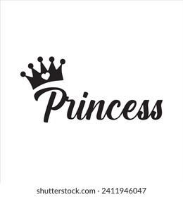 princess logo inspirational positive quotes, motivational, typography, lettering design