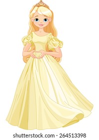 Beautiful Princess Rapunzel Stock Vector (Royalty Free) 140383729
