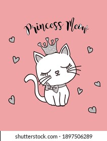 Prinzessin meow cute cat Slogan