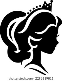 Princess - Minimalist and Flat Logo - Vector illustration