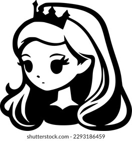 Princess | Minimalist and Simple Silhouette - Vector illustration