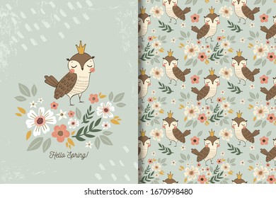Princess Owl cute forest