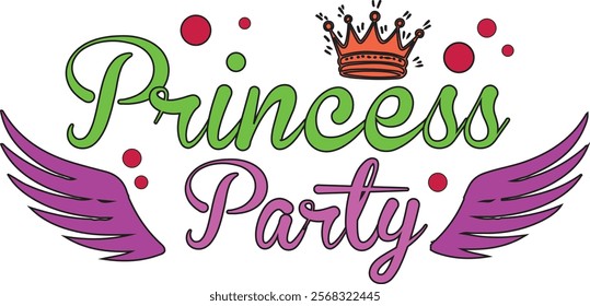 princess party Baby T shirt design