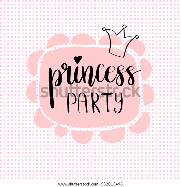 Princess Party Bridal Shower Card Design Stock Image Download Now