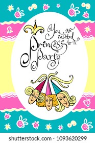 Princess party invitation
