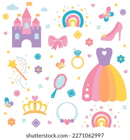 Princess pastel things cute sweet girly elements