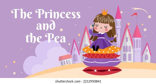 the princess and the pea fairy tale banner