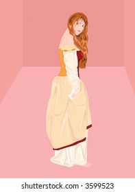 Princess in pink room