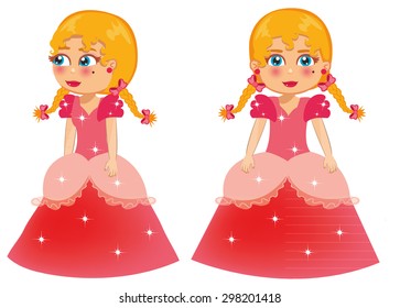 Princess posing front and side