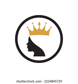 Signo de la ilustración del icono Princesa, vector Reina