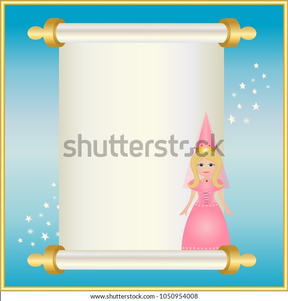Download Princess Scroll Banner Stock Vector (Royalty Free) 1050954008