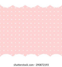 Princess Seamless Pattern Background Vector Illustration EPS10